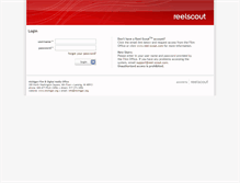 Tablet Screenshot of demo.reel-scout.com